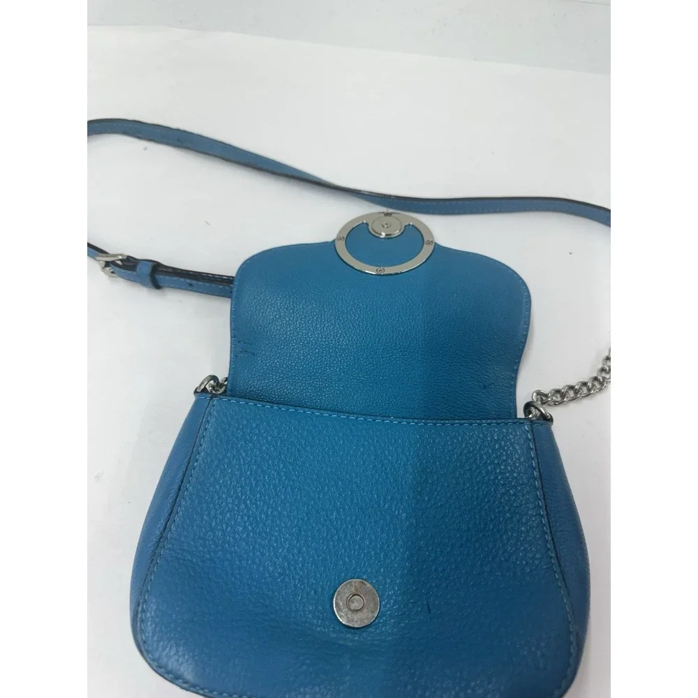 MICHAEL KORS FULTON Crossbody Bag Summer Blue Leather